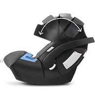 Cybex aton adjustable hood